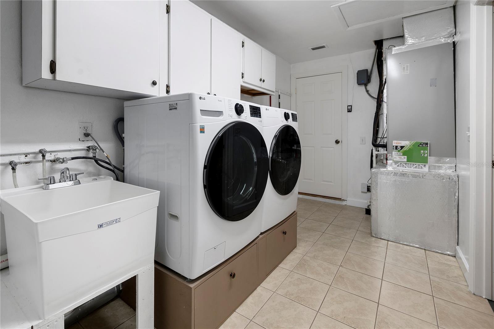 Inside laundry room