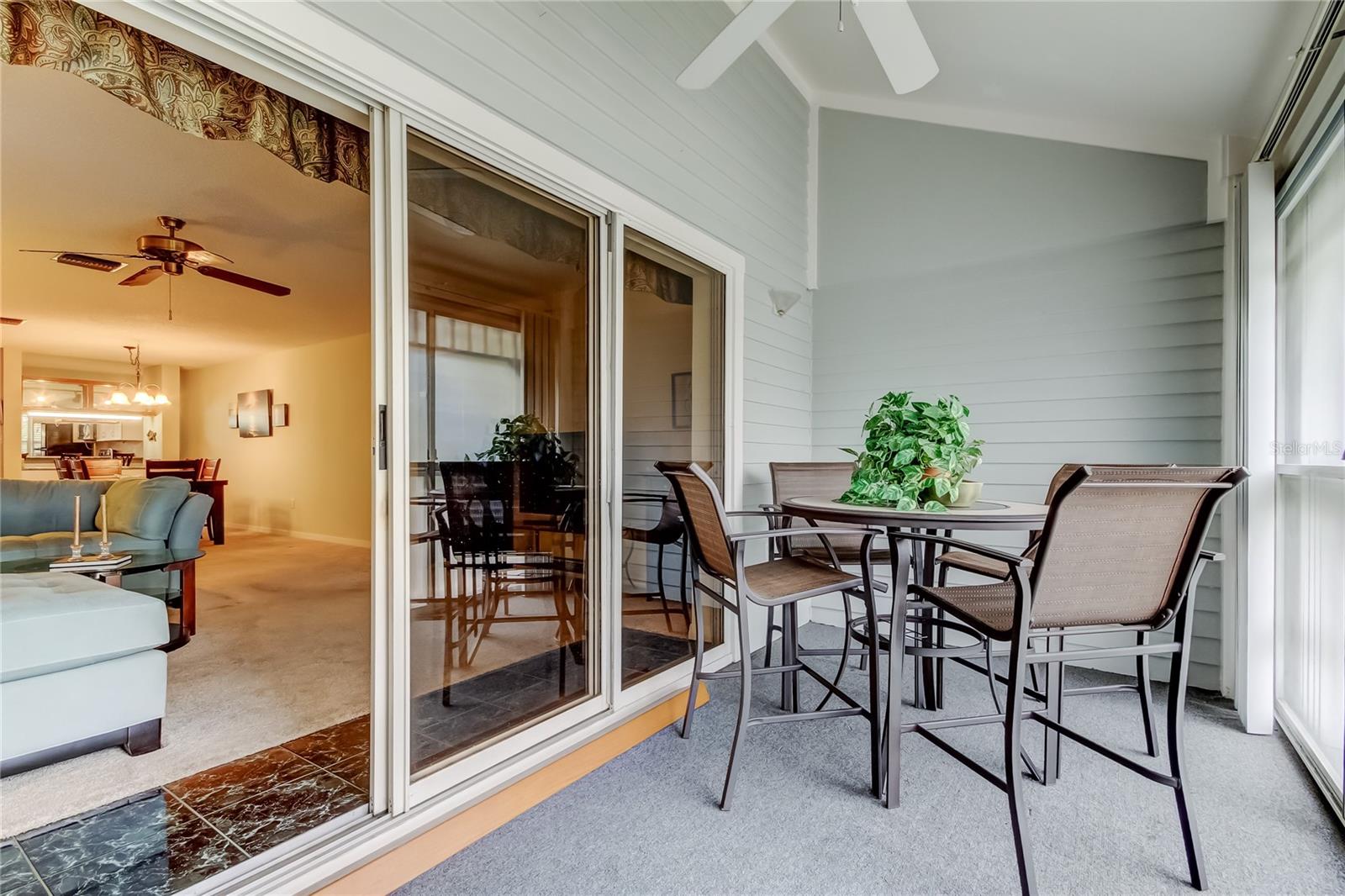 outside enclosed lanai