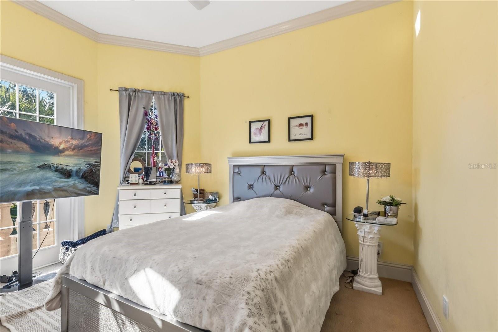 Bedroom has access to Balcony (Front Yard View)