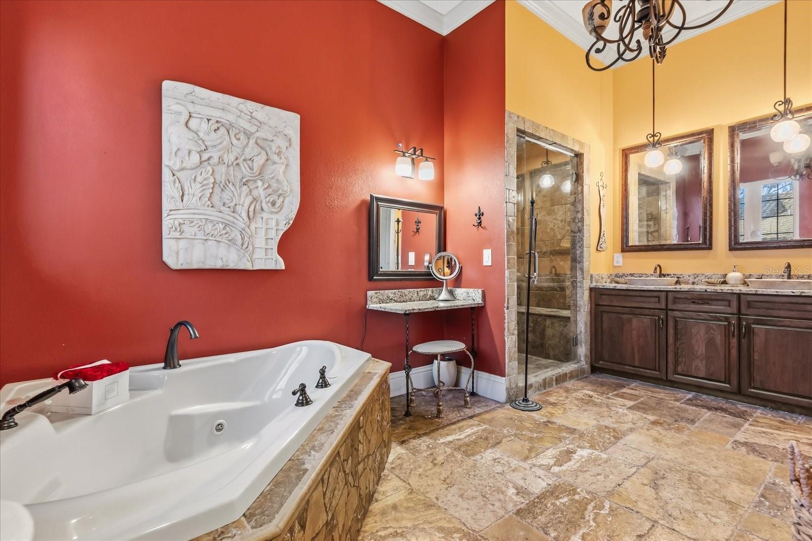 Master Bath with Hydro / Massage Tub