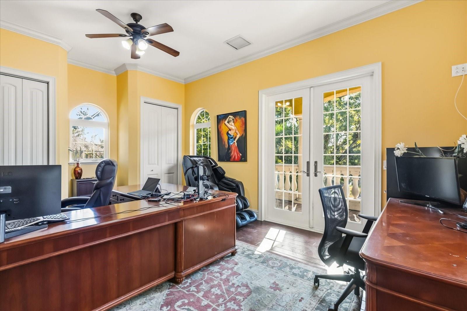 French Doors leading to Balcony overlooking Front Yard