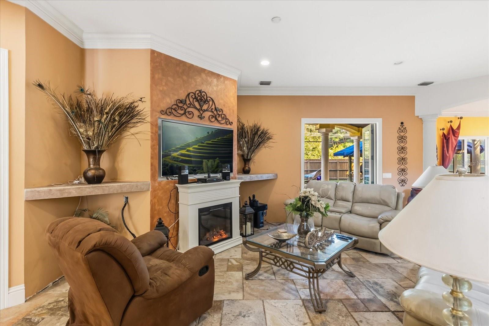 First Floor has custom Speaker/Music System