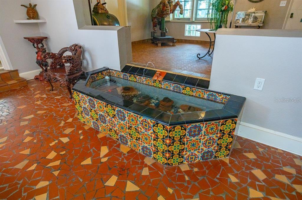 Koi Pond with Water Feature