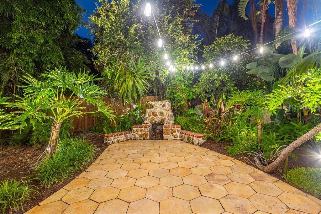 Built-In Brick Chiminea