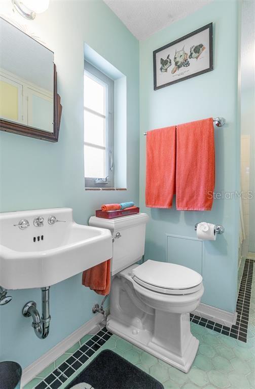 Original Preston Tile-work in Updated Bathroom