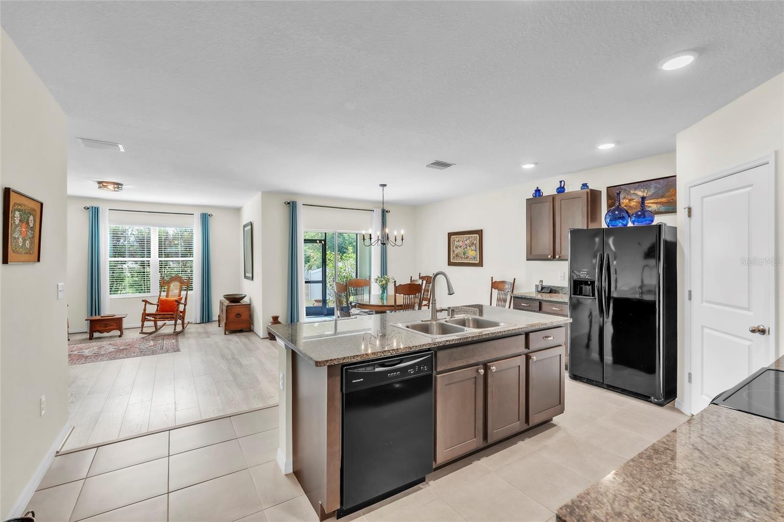 Open concept floor plan