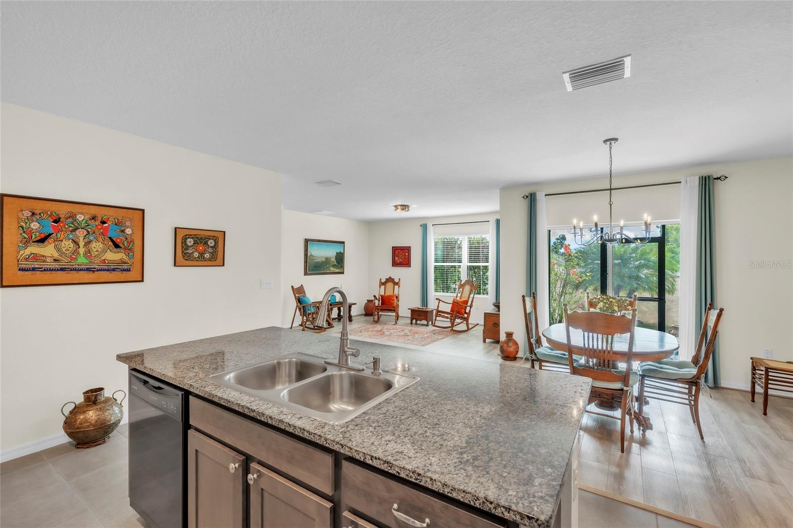 Open concept floor plan