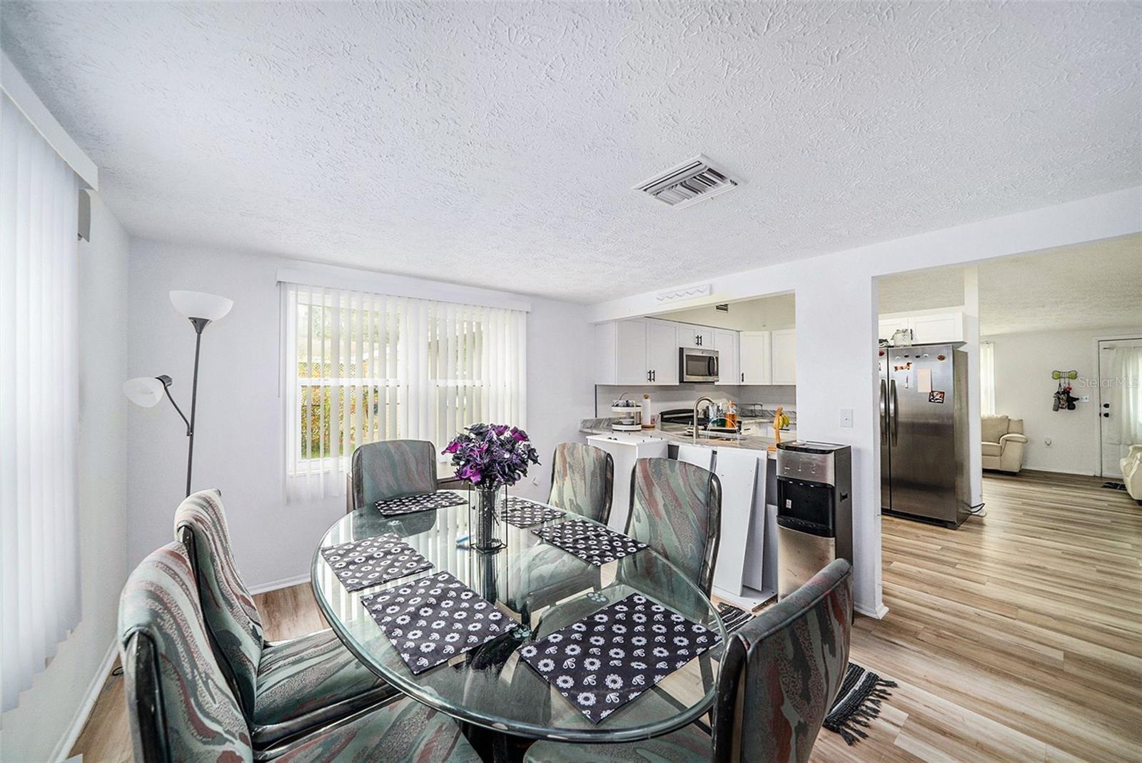Dining room with view of kitchen
