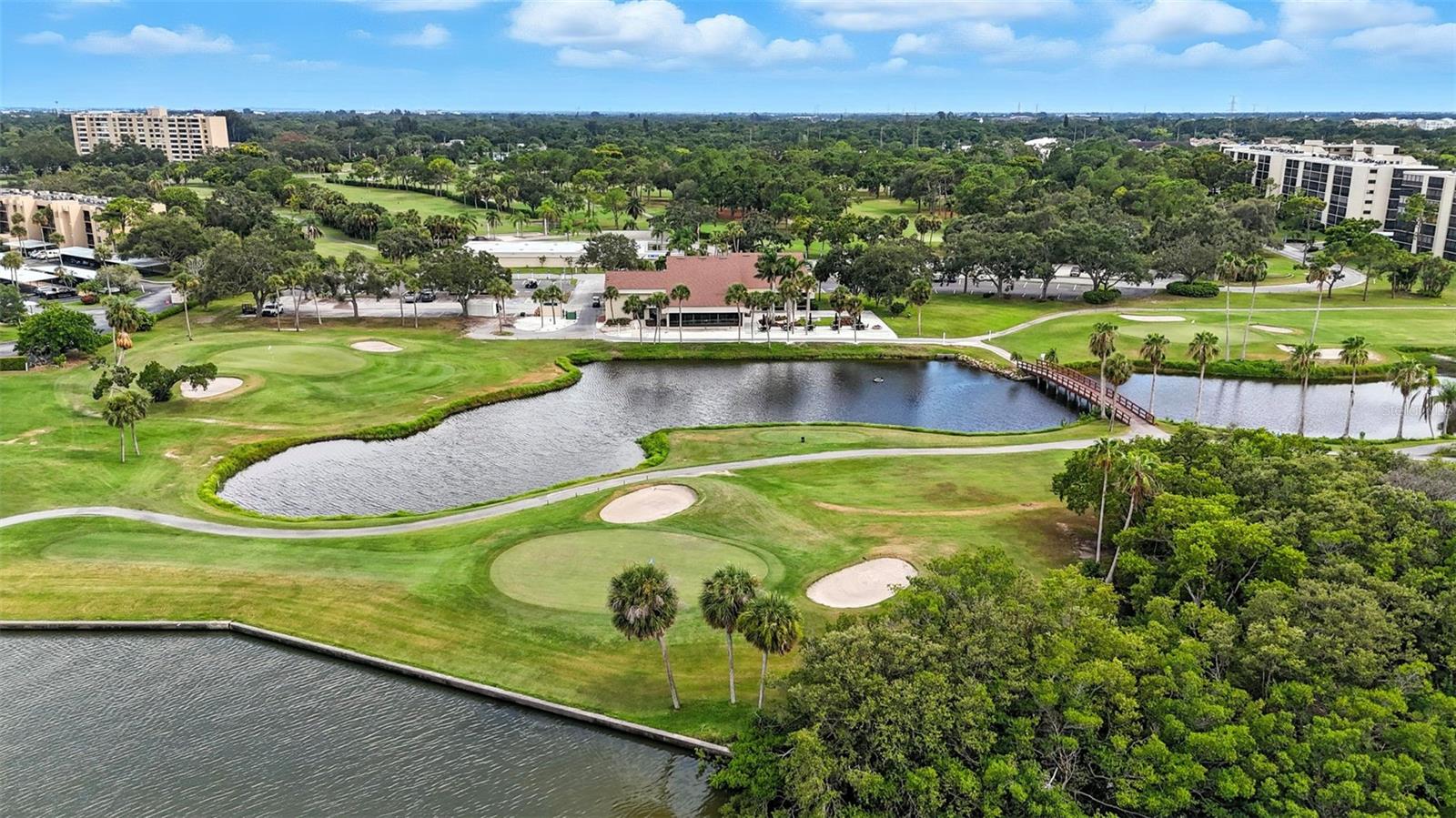 Aerial view of Cove Cay Community & Golf Course