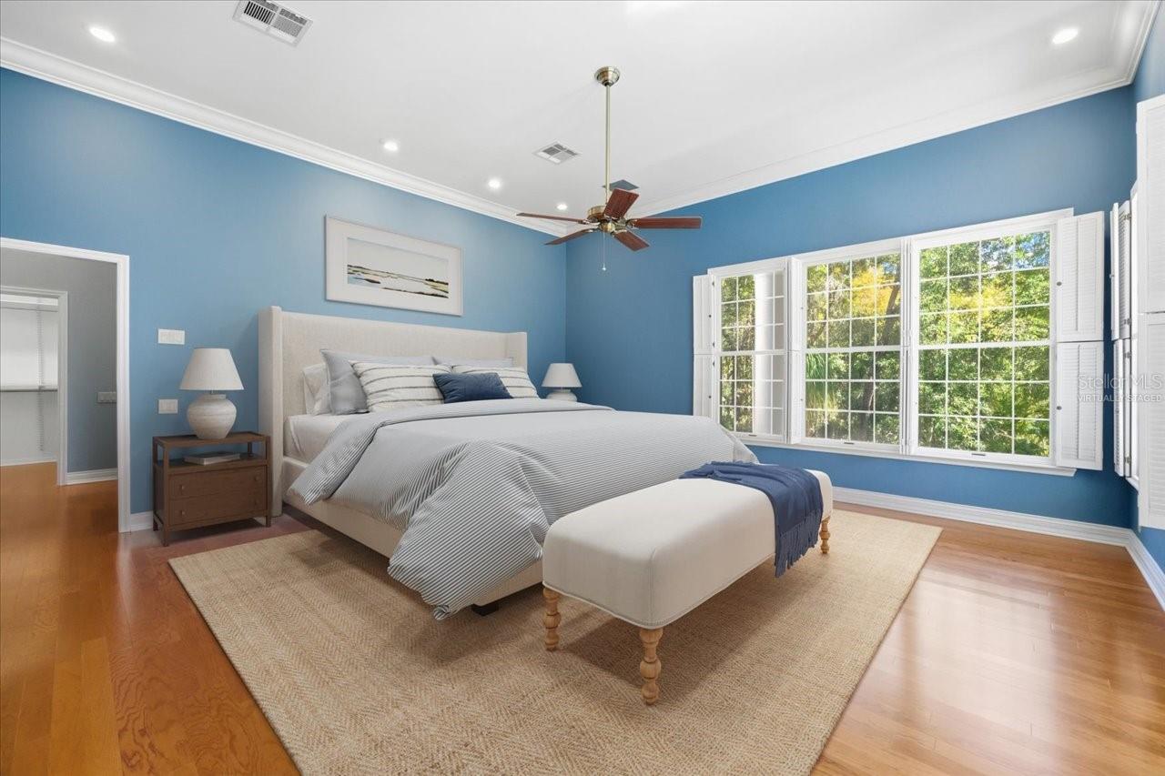 Virtually staged-Primary Suite