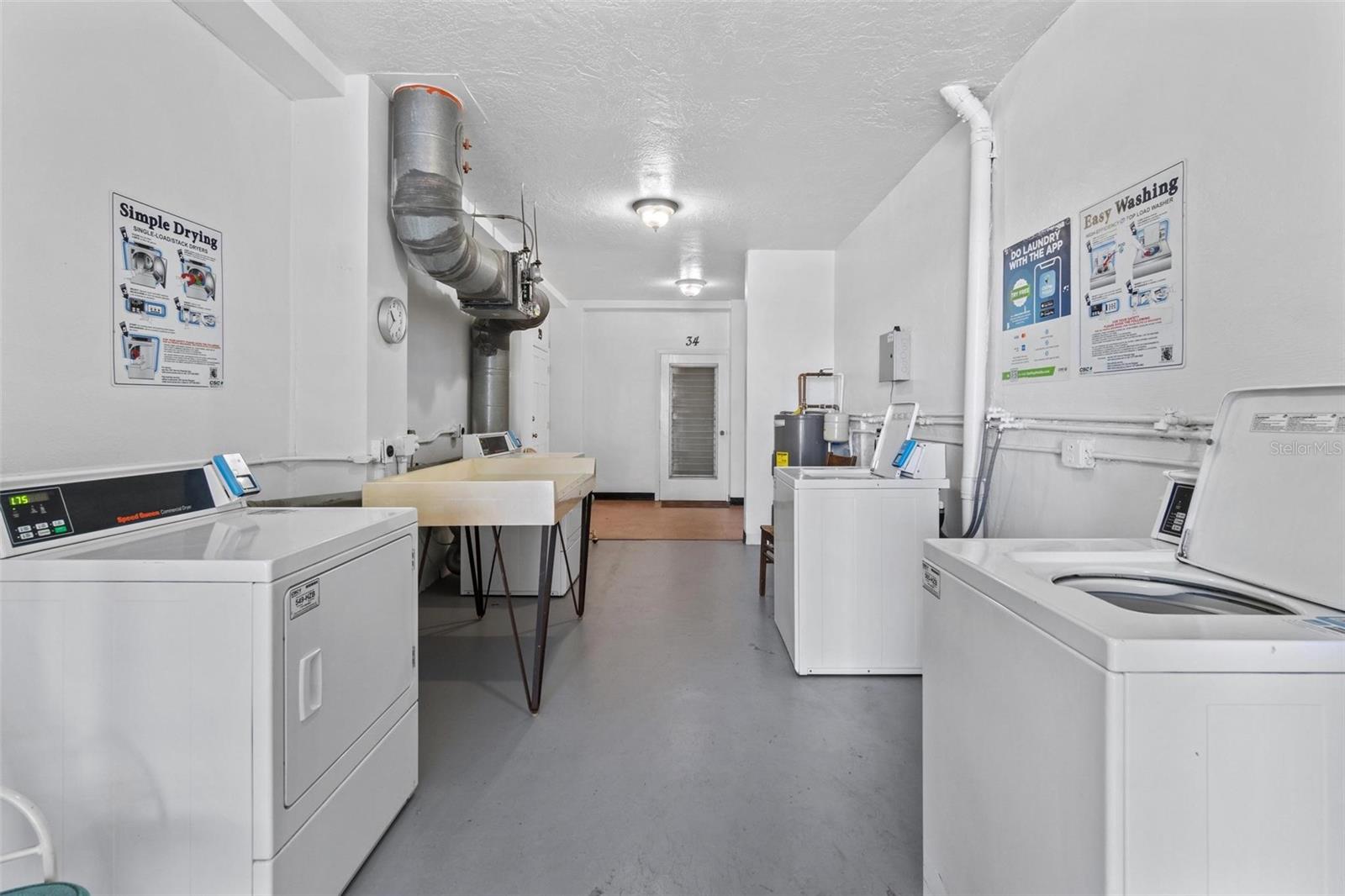 Laundry Room on the 2nd Floor of Building