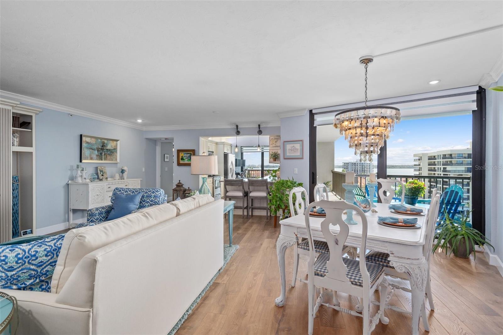 Living room-Dining space.