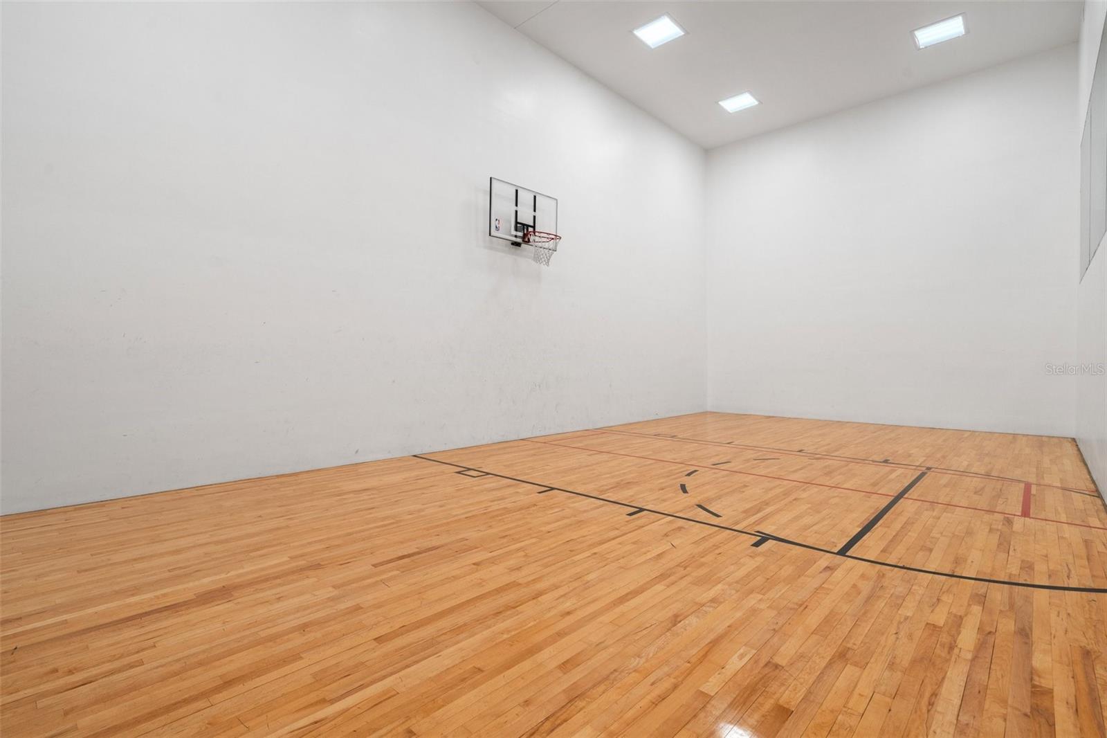 Racquetball court.