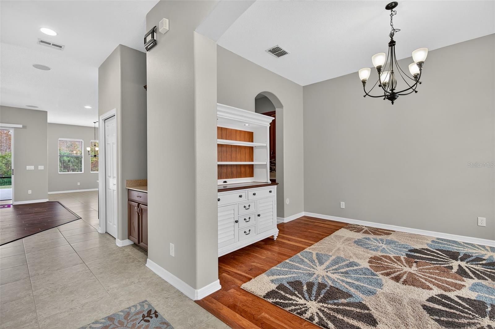 Front door looking into Dining room on the right