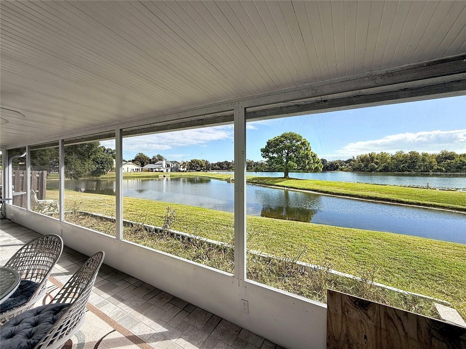 Outdoor Living Space and Lake View