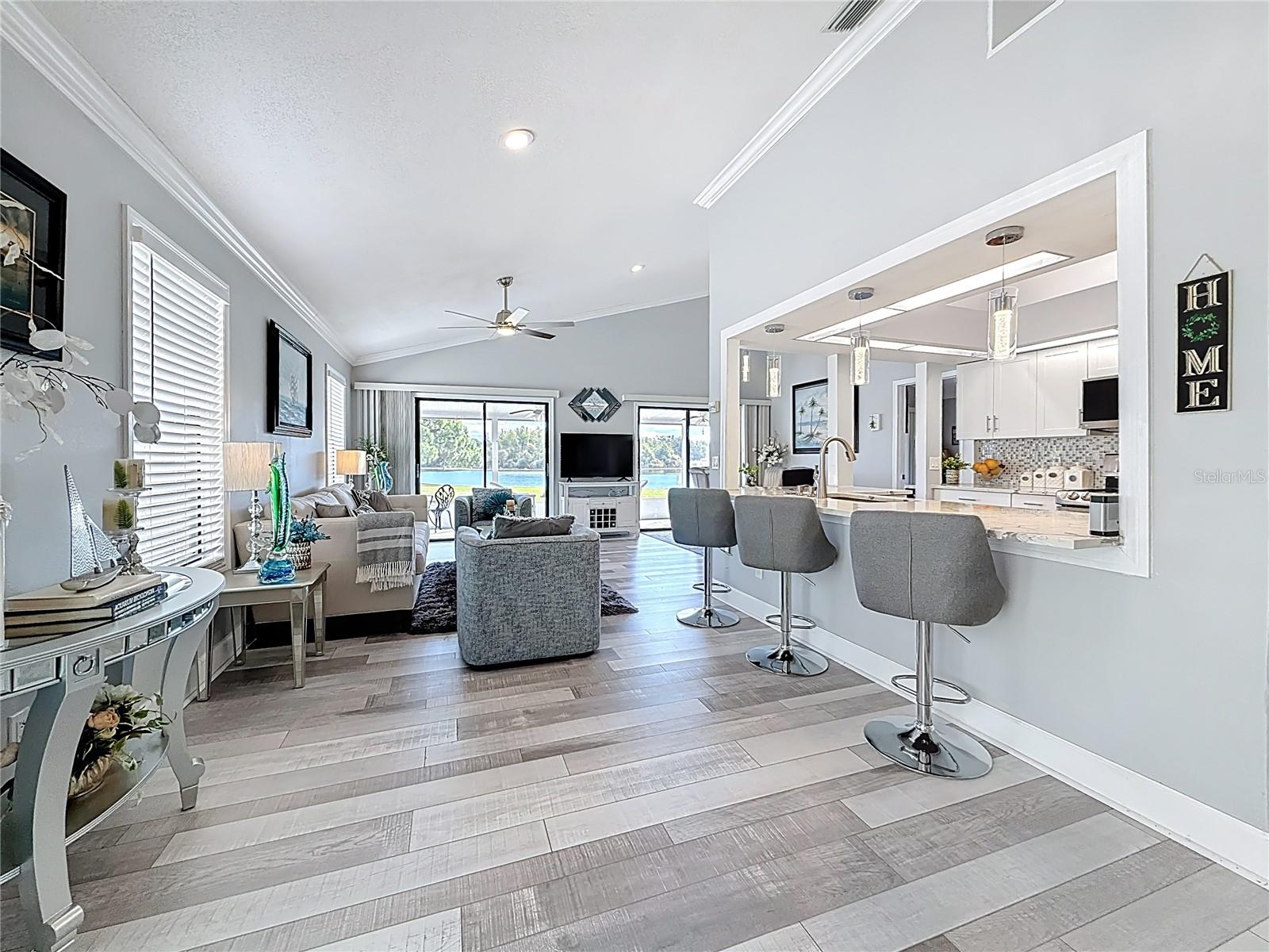 Open Floor Plan with gorgeous lake view