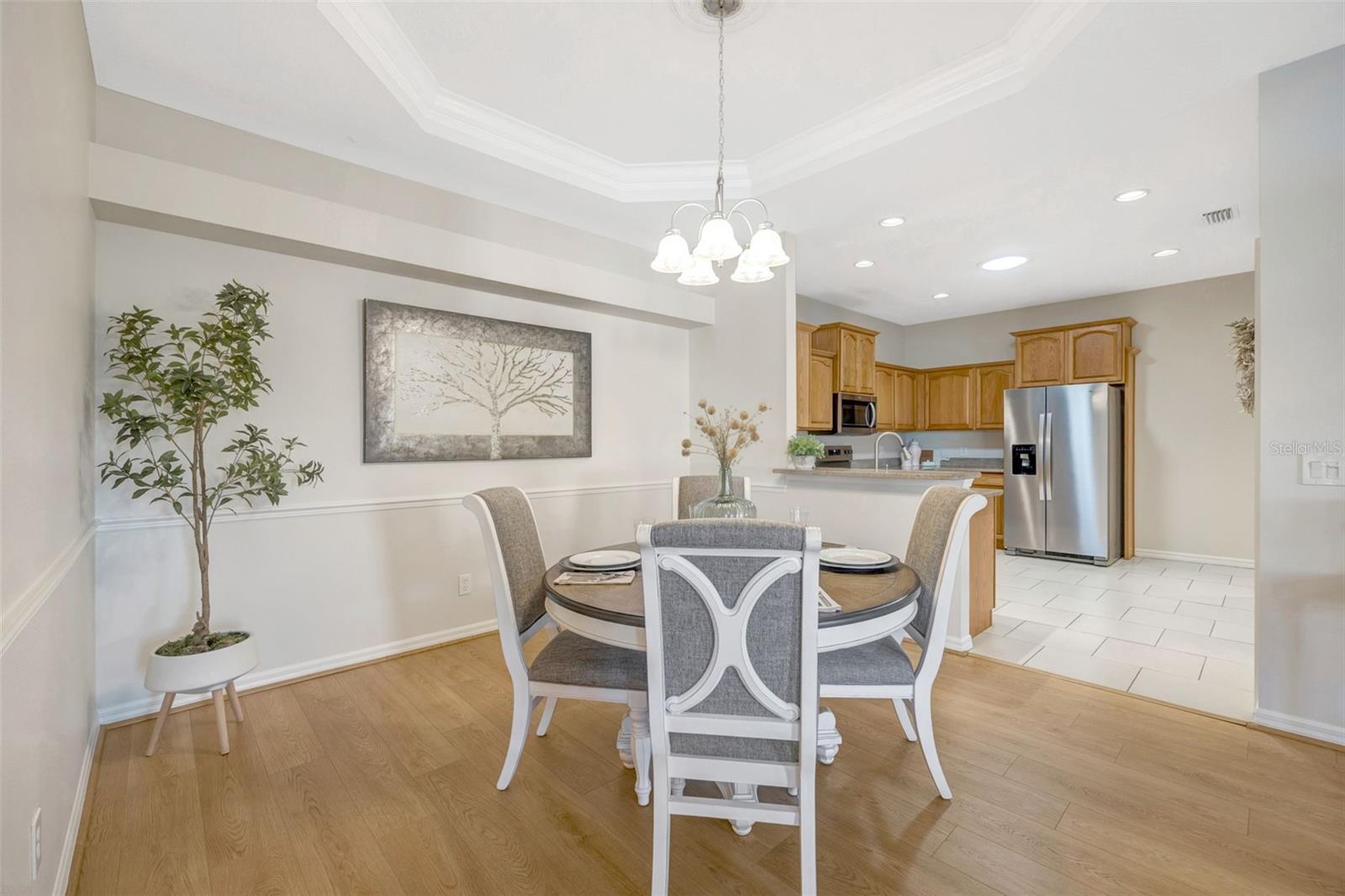DINING OVERLOOKING KITCHEN
