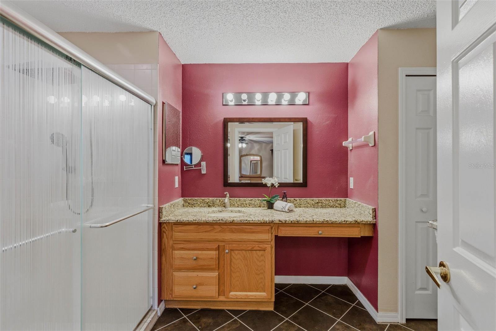 Seamless entry into the en-suite bathroom