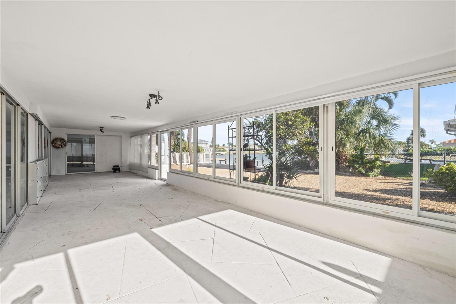 Bright oversized Florida Room.