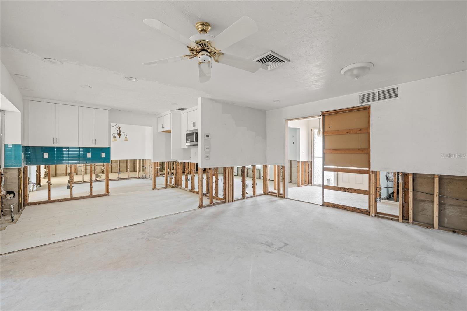 Living Room located off of Kitchen.