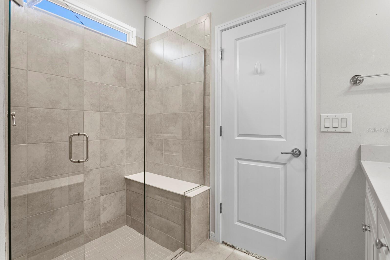 Walk-In Shower with Bench
