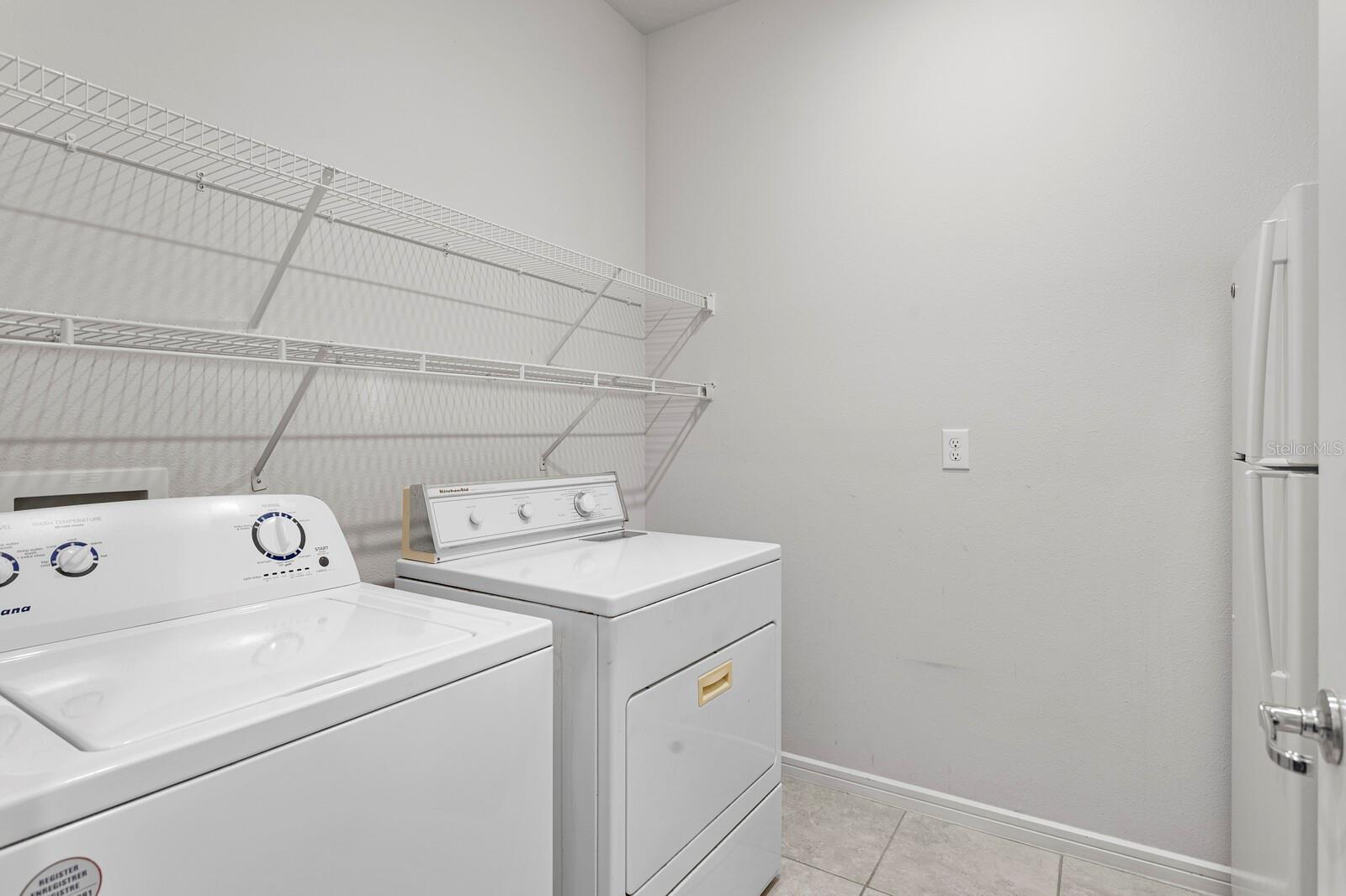 Laundry Room with 2nd Fridge