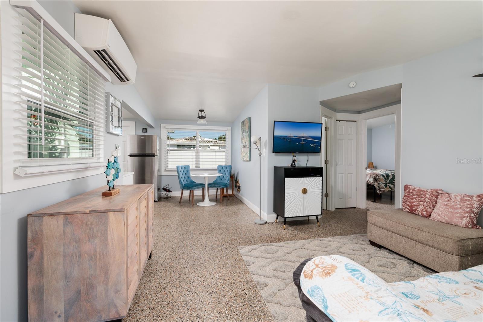 Living & Dining rooms. Mini-Split AC/Heat system.