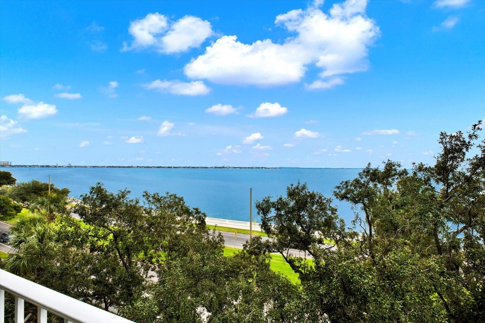 Water view from the living room balcony.