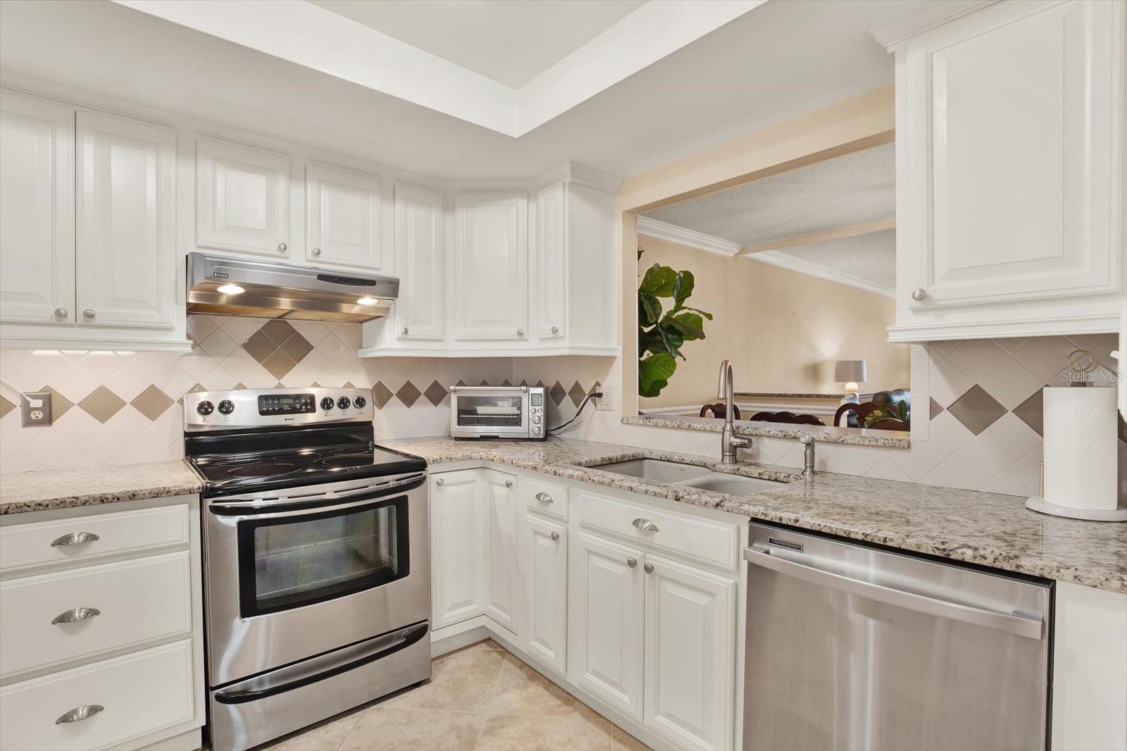 Light and bright kitchen.