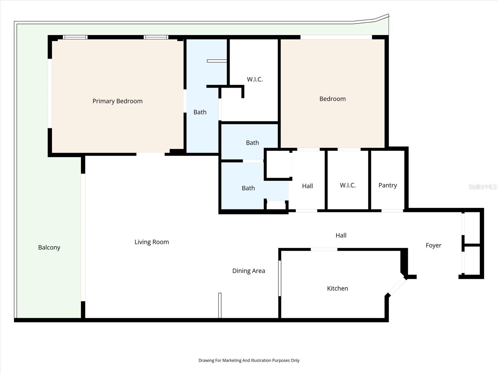 Unit 501 floor plan.