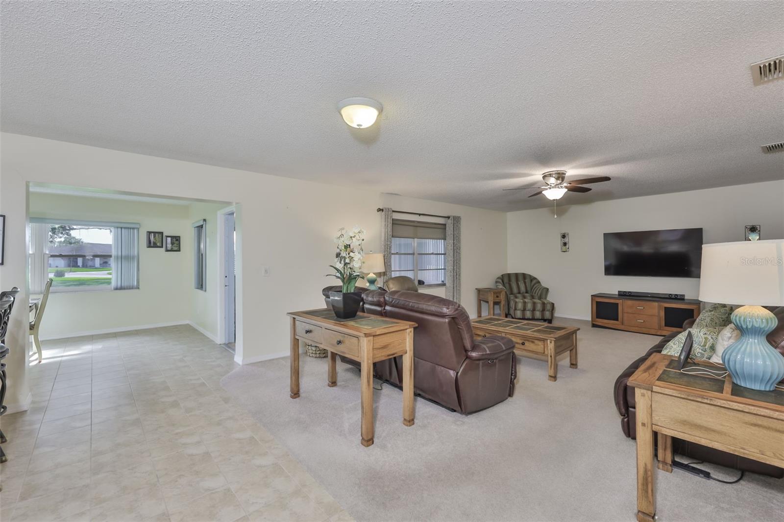 Looking from the hallway into the Living Room