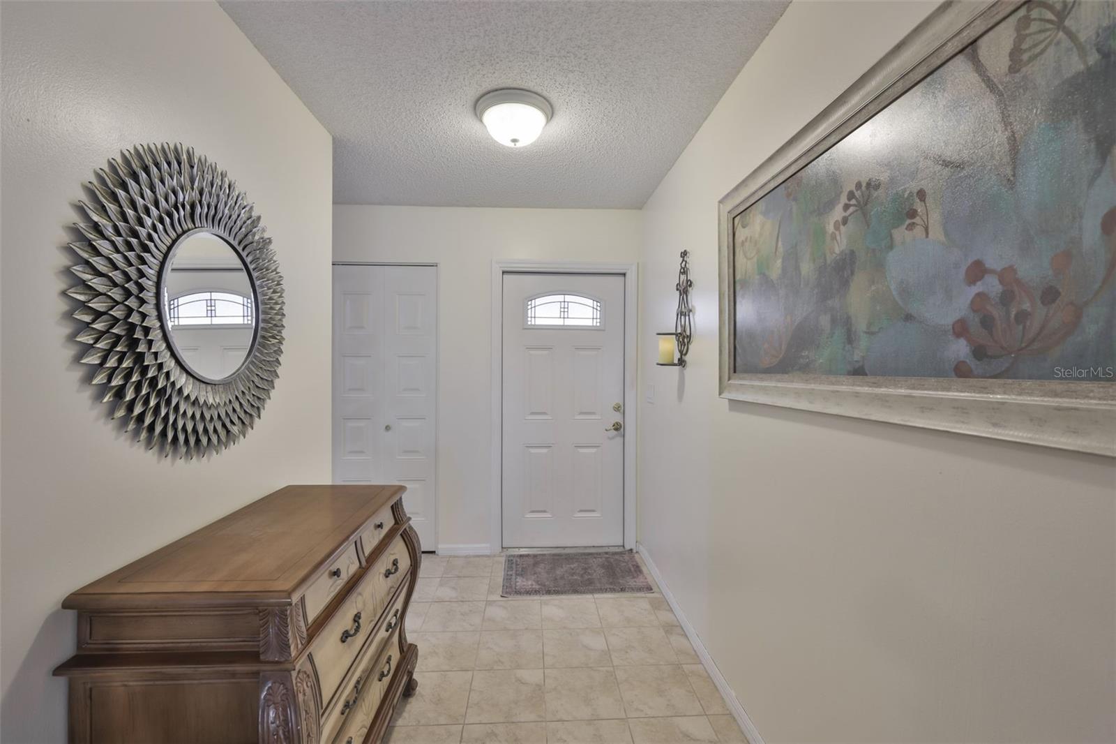 Looking from the Living Room at front Door