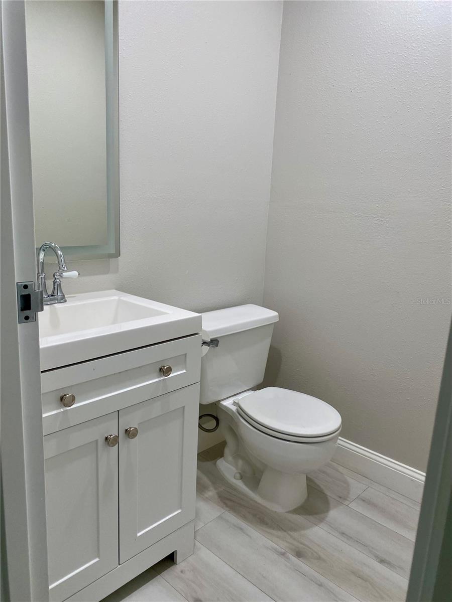 Half bath new vanity