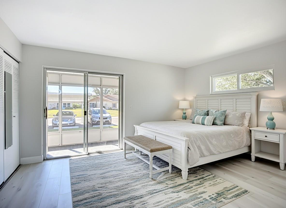 Virtually Staged. Large comfortable Bedroom