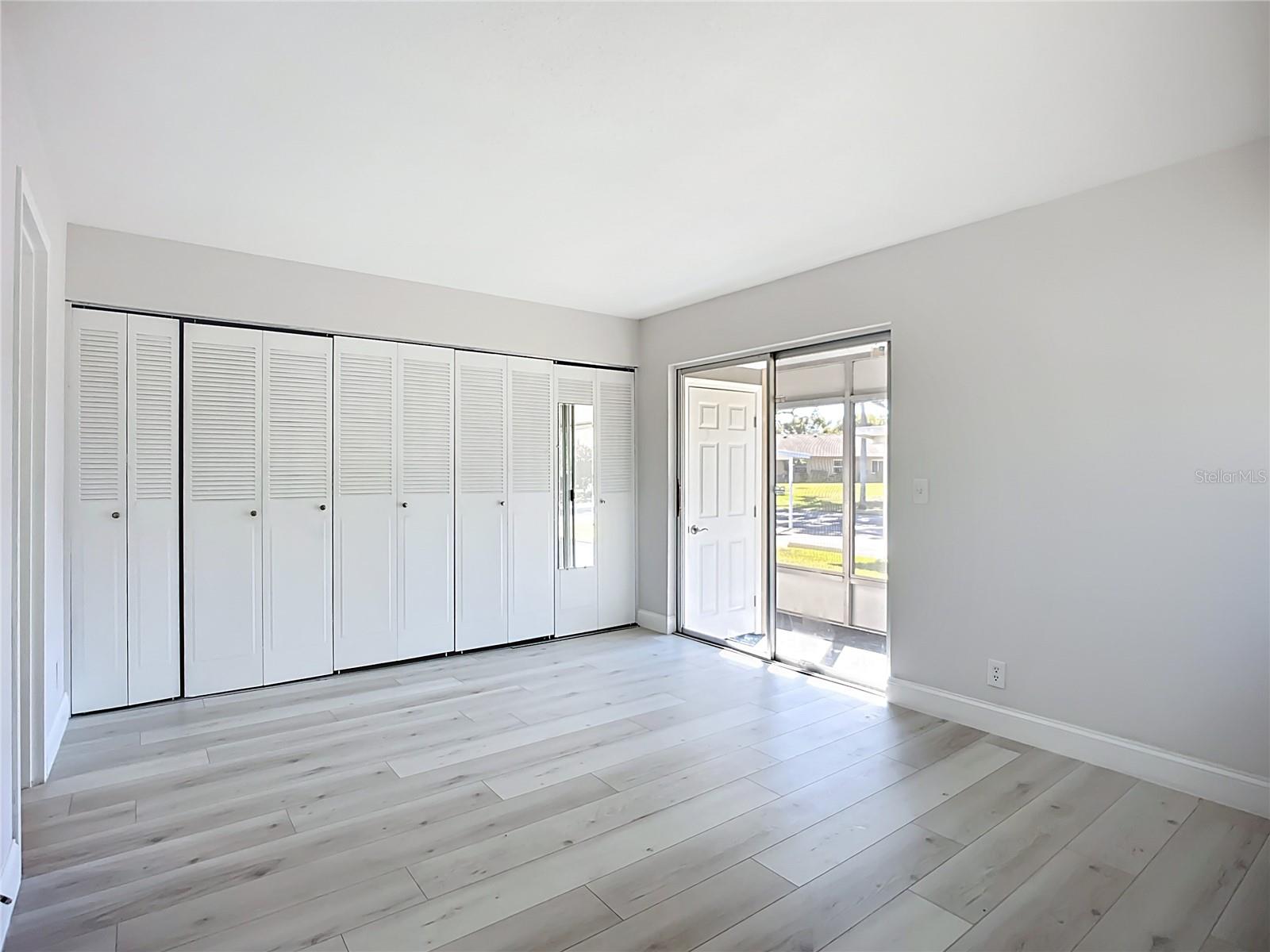 Bedroom, closet.sliders