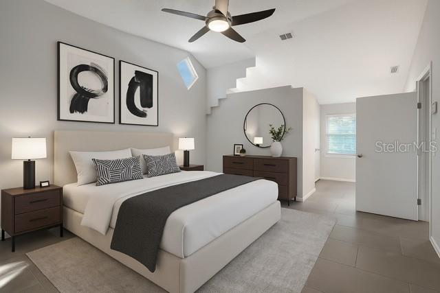 Staged Primary Bedroom