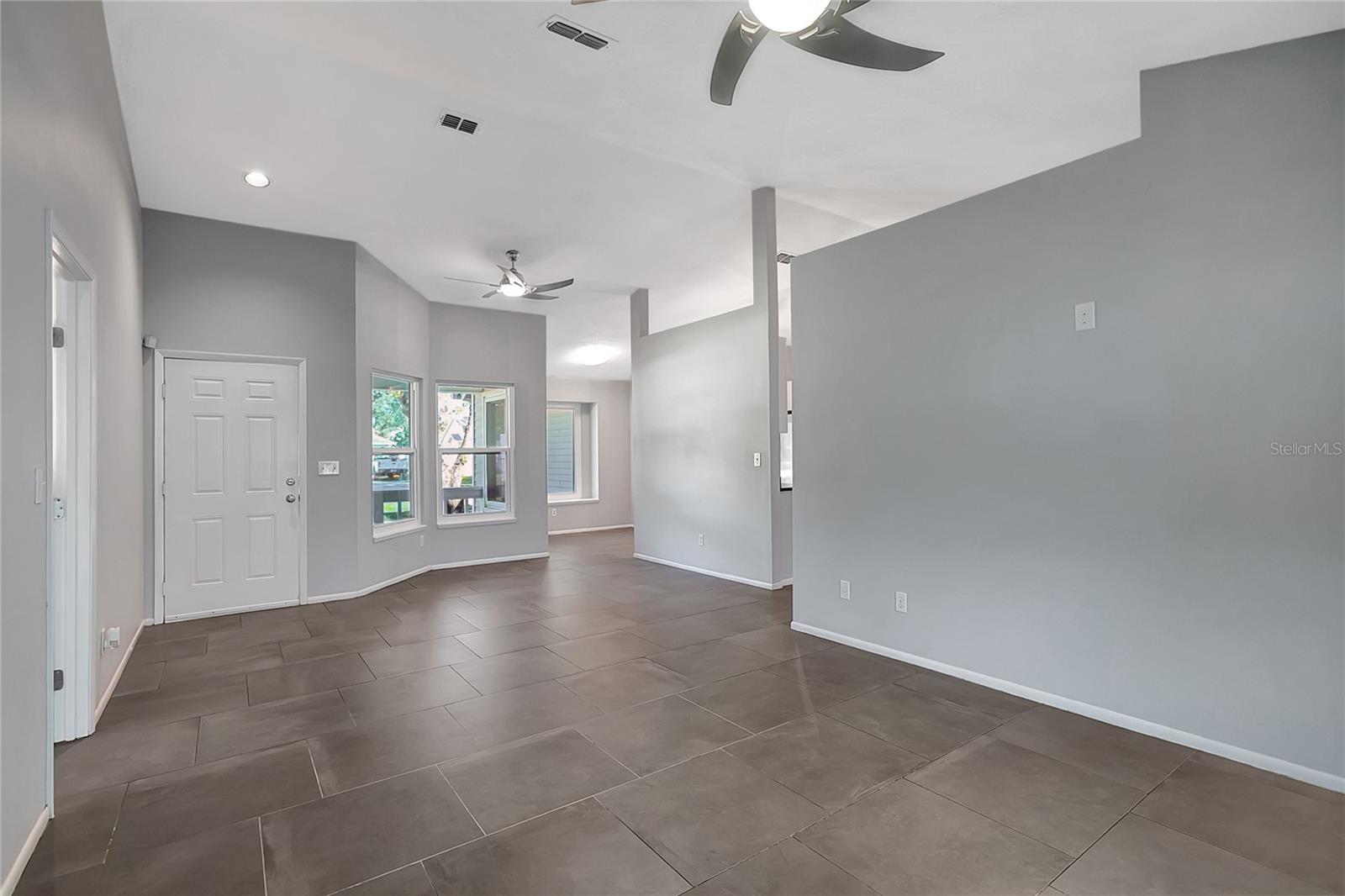 living room facing front door