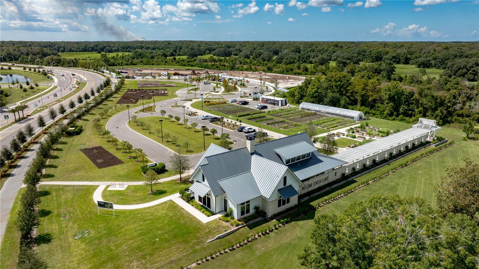 Angeline's Welcome Ctr. Ariel View