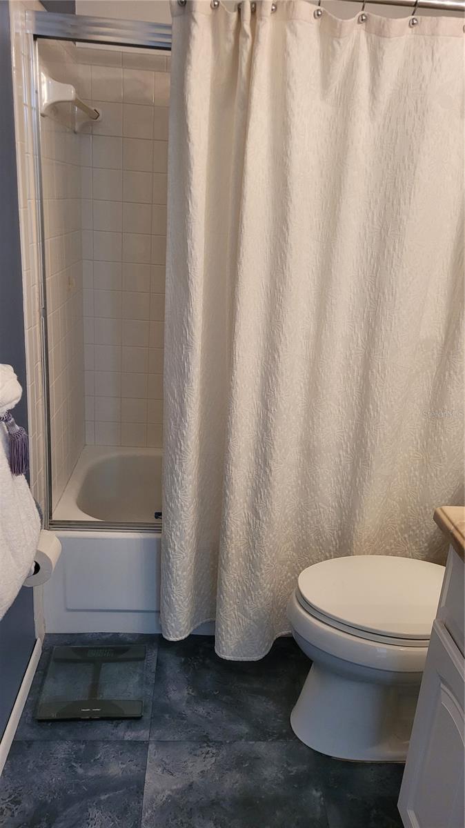 Guest bathroom with tub