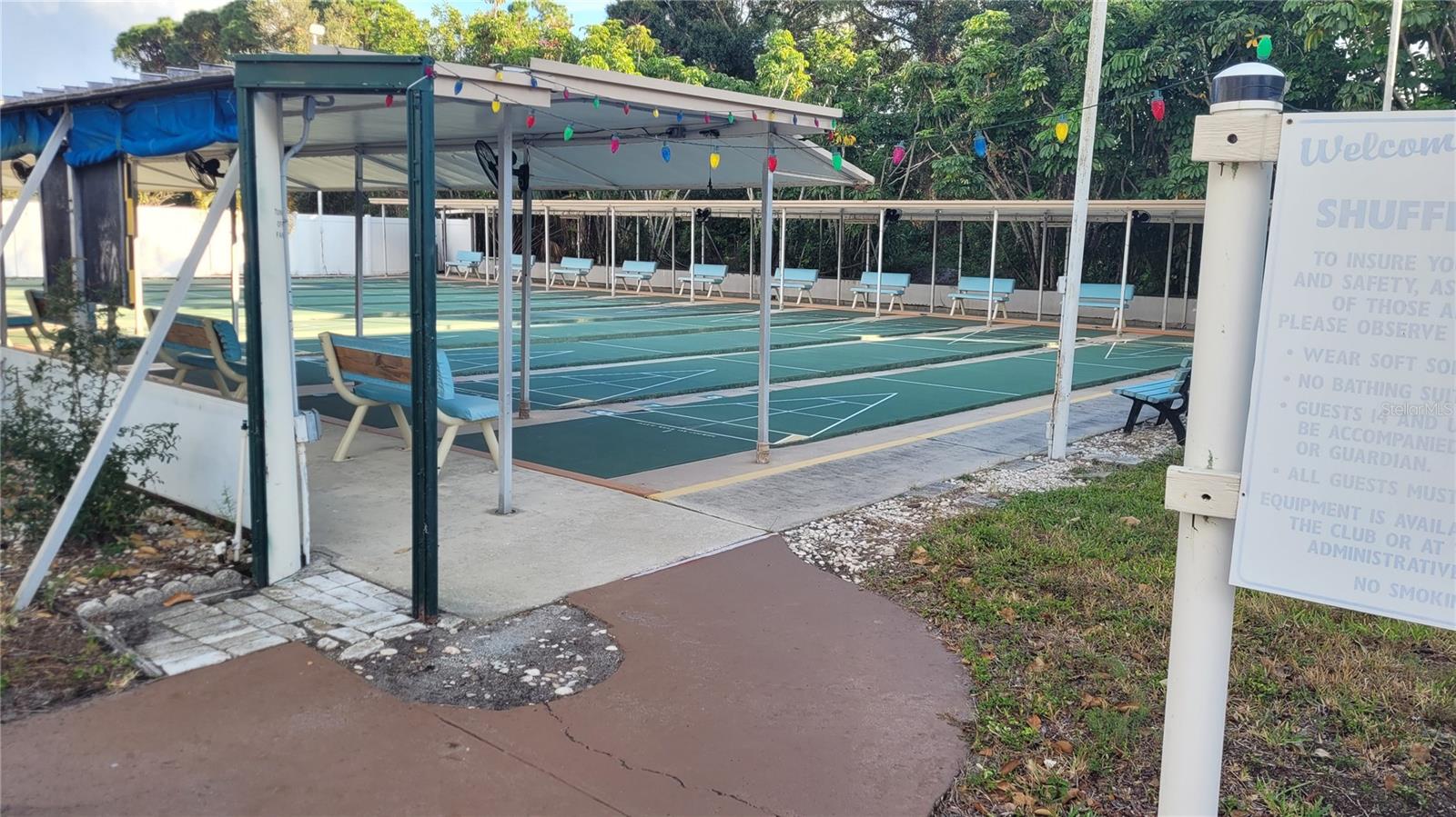 Shuffleboard courts