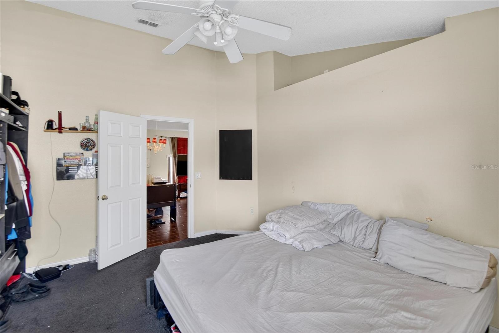 Owner's Suite.  Doorway to the Dining/Family Room Combo in the center.