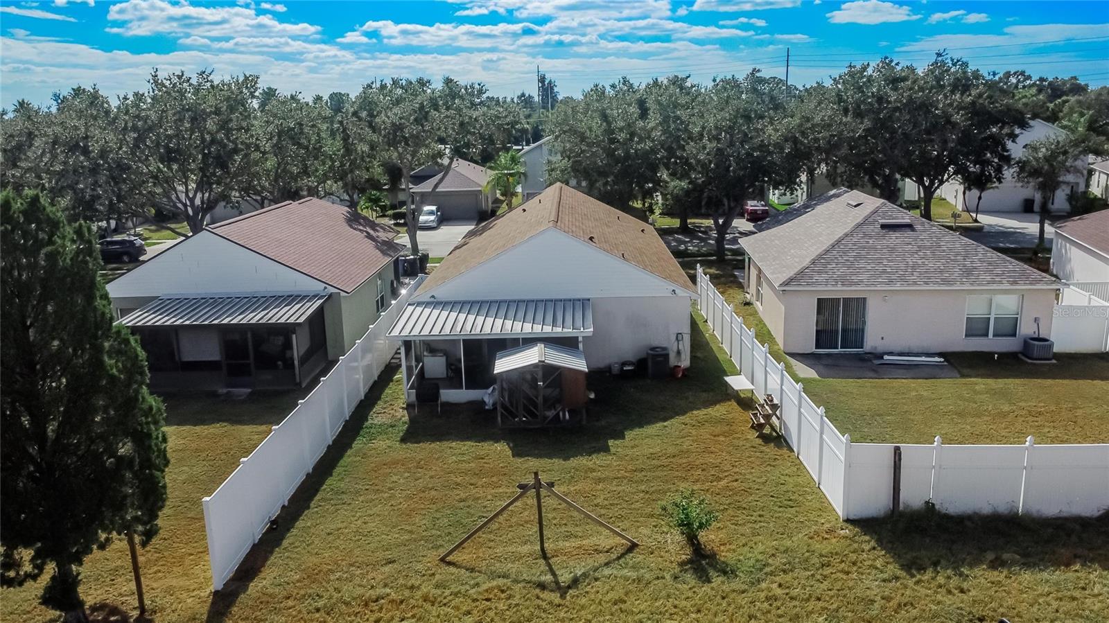 Elevated Backyard view