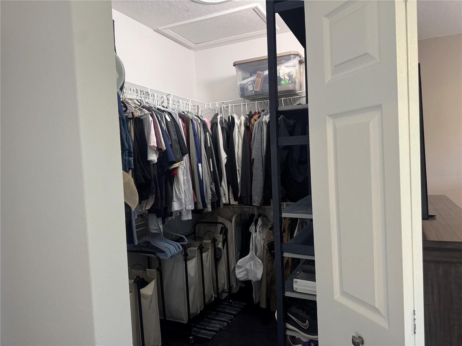 Master bedroom walk-in closet