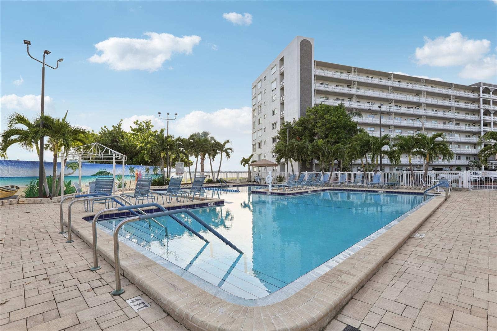 A short stroll brings you to Pool #2, where you can relax and enjoy beautiful water views.