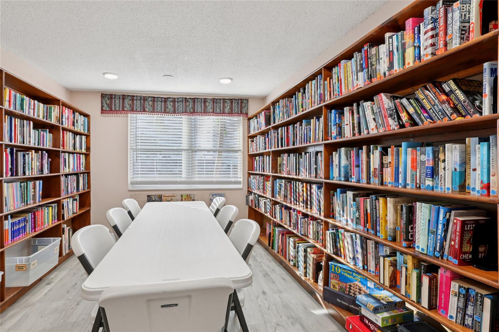 If reading is your passion, you’re sure to find an inviting book waiting for you in the library.