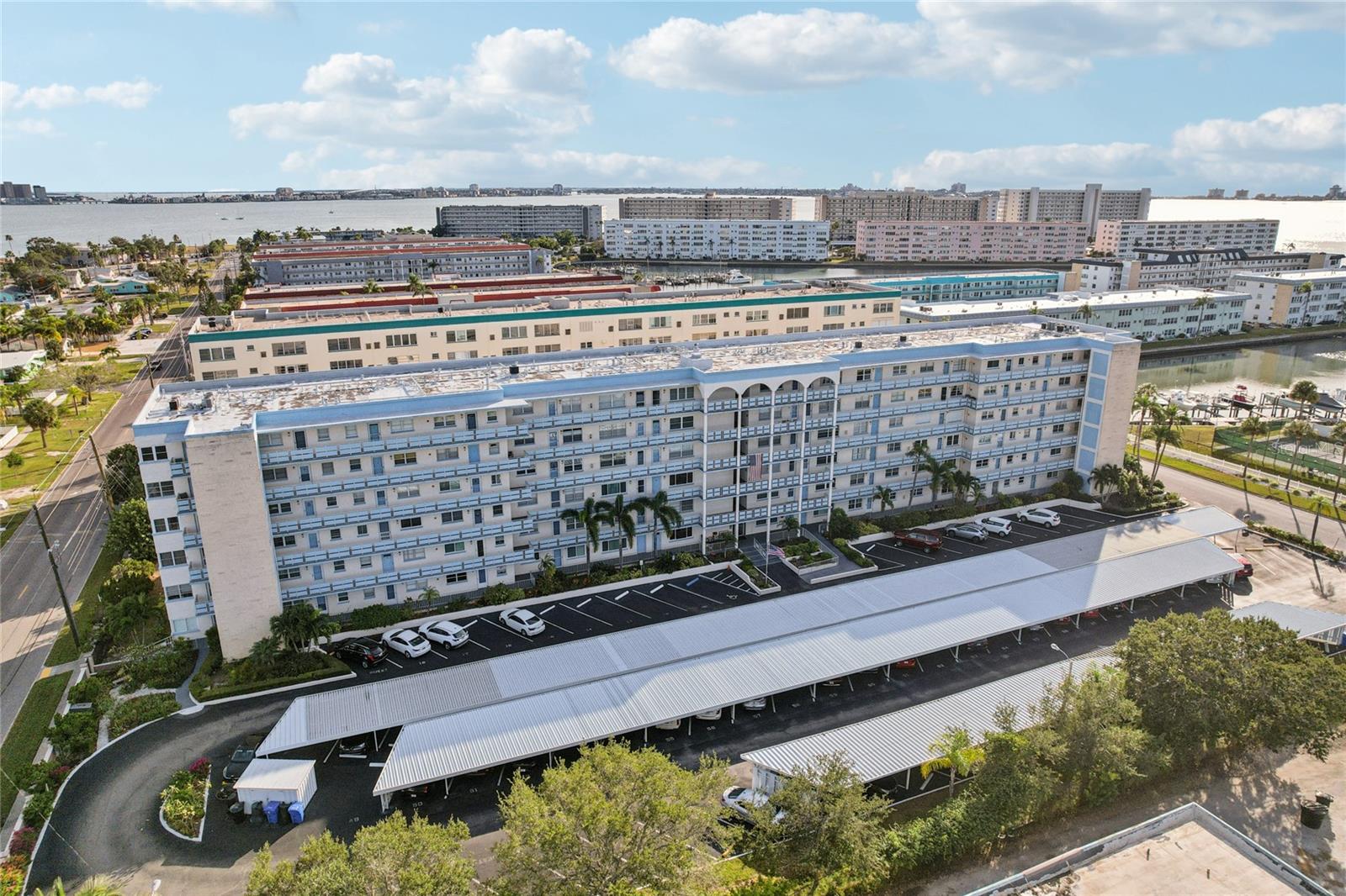 Experience the resort-style living of the Kenmore building in Gulfport’s 55+ Town Shores community.