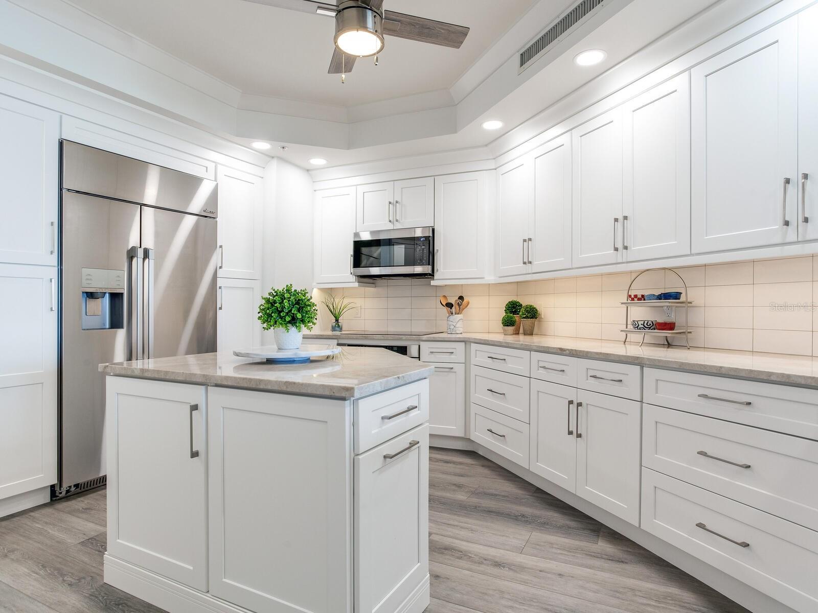 Top of the line stainless, island