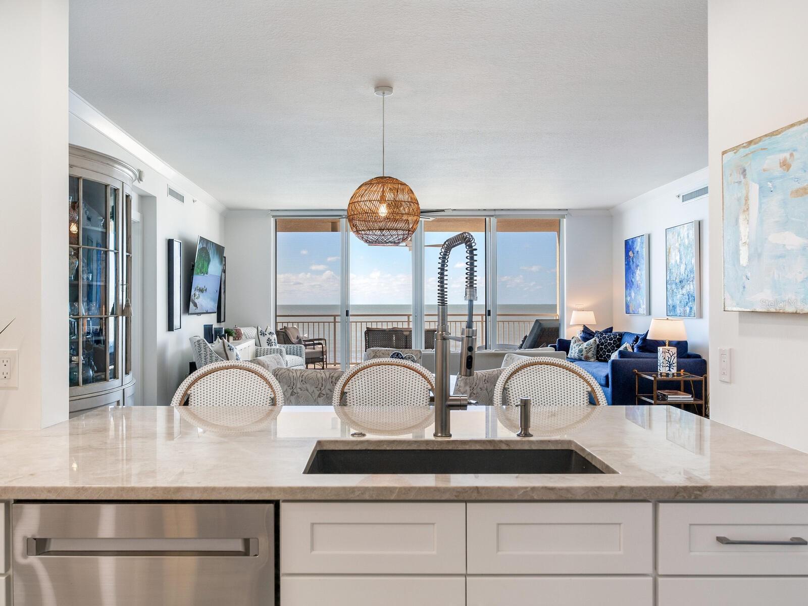 Fabulous Gulf Views for the chef!