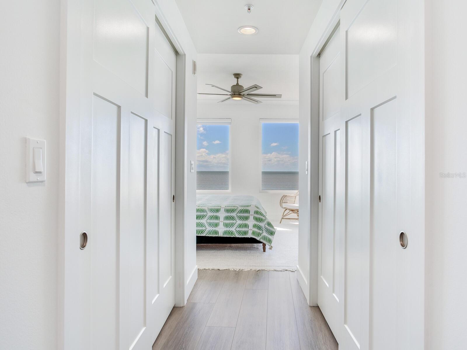 Double Walk In closets