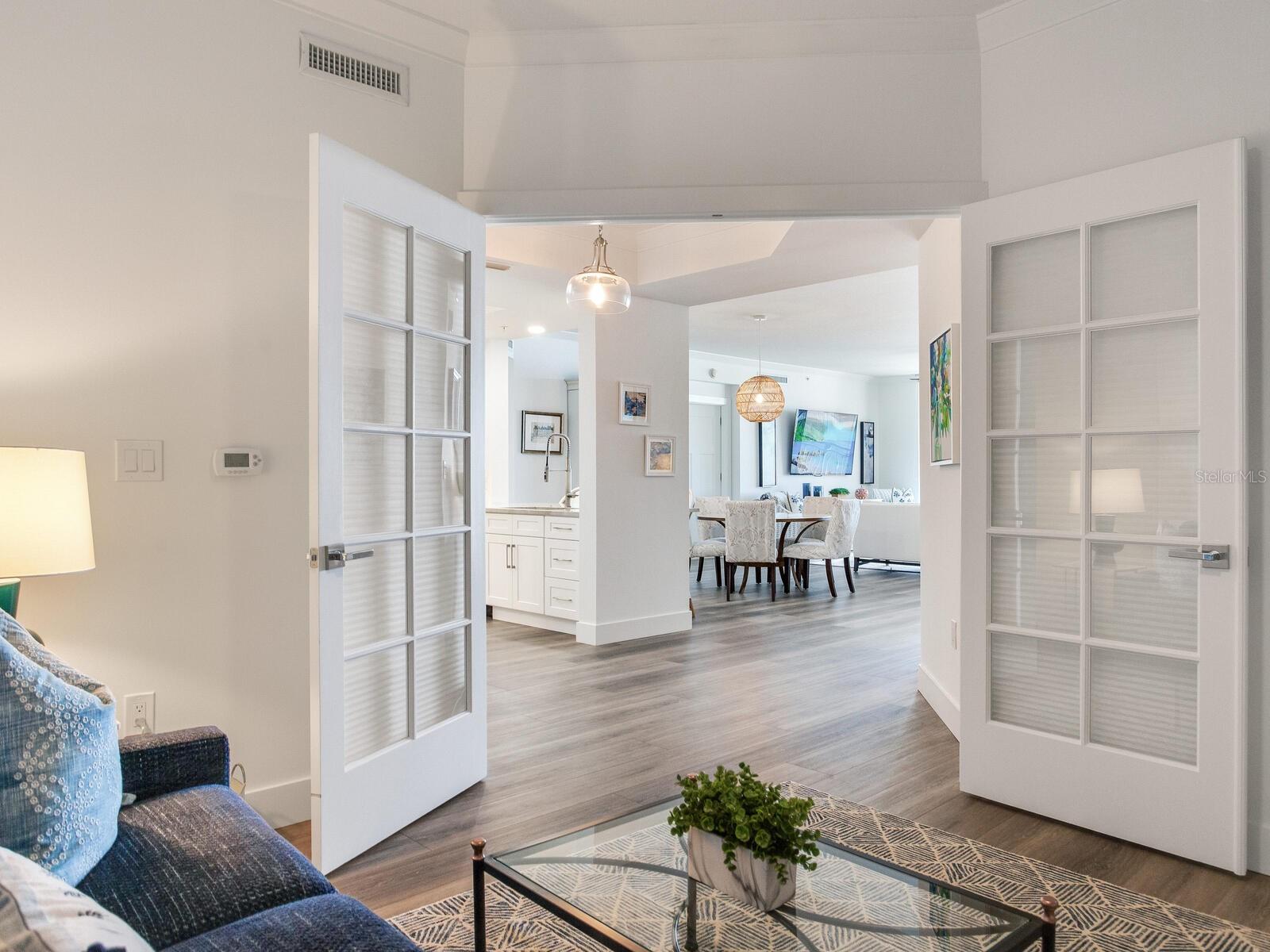 French Door entry Office/3rdBedroom